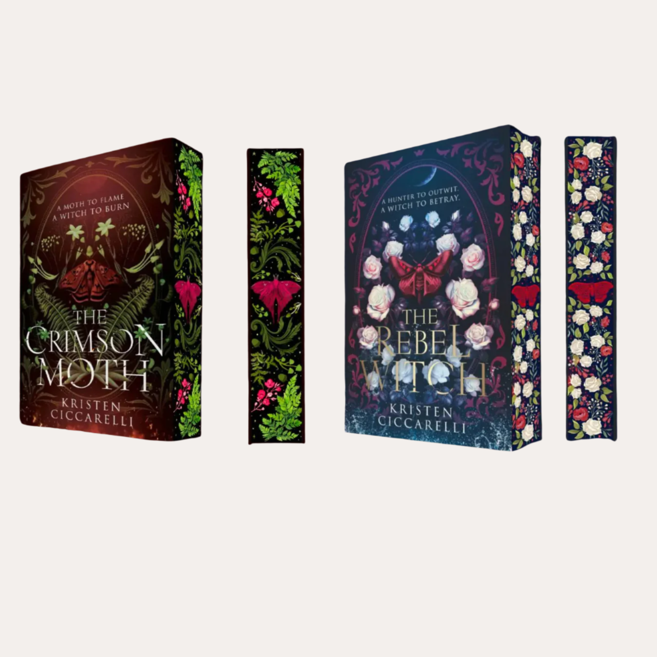 The Crimson Moth Duology | Hemingway Stenciled Edges | Evermoore Books